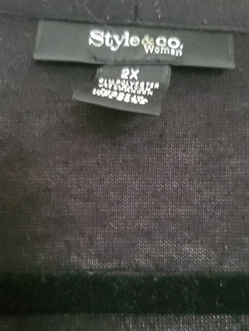 Style & Co. Black Open-Front Draped Cardigan - Picture 4 of 12
